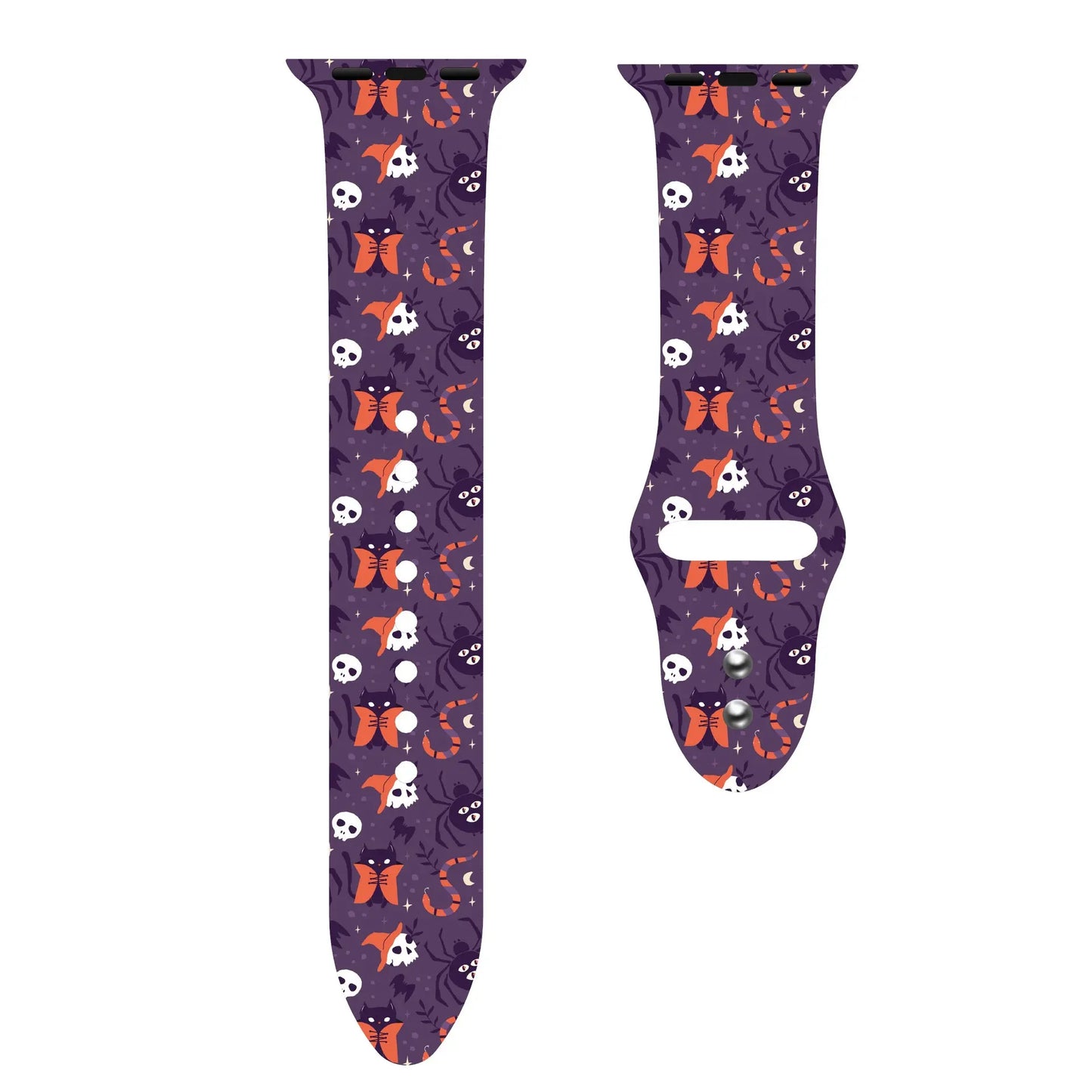 Halloween Series Color Printed Silicone Sports Strap Womens & Mens Apparel Fine Jewelery Accessories