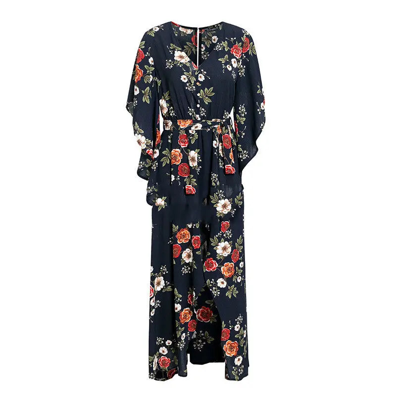 Printed Long Dress Womens Slit Dress Hot Sale Womens & Mens Apparel Fine Jewelery Accessories