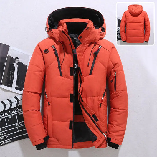 Outdoor Windproof Hooded Jacket Leisure Sports Coat With Pockets Warm Men's Clothing Womens & Mens Apparel Fine Jewelery Accessories