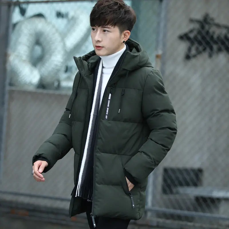 Men's Fashionable Hooded Down Jacket Womens & Mens Apparel Fine Jewelery Accessories Clothing
