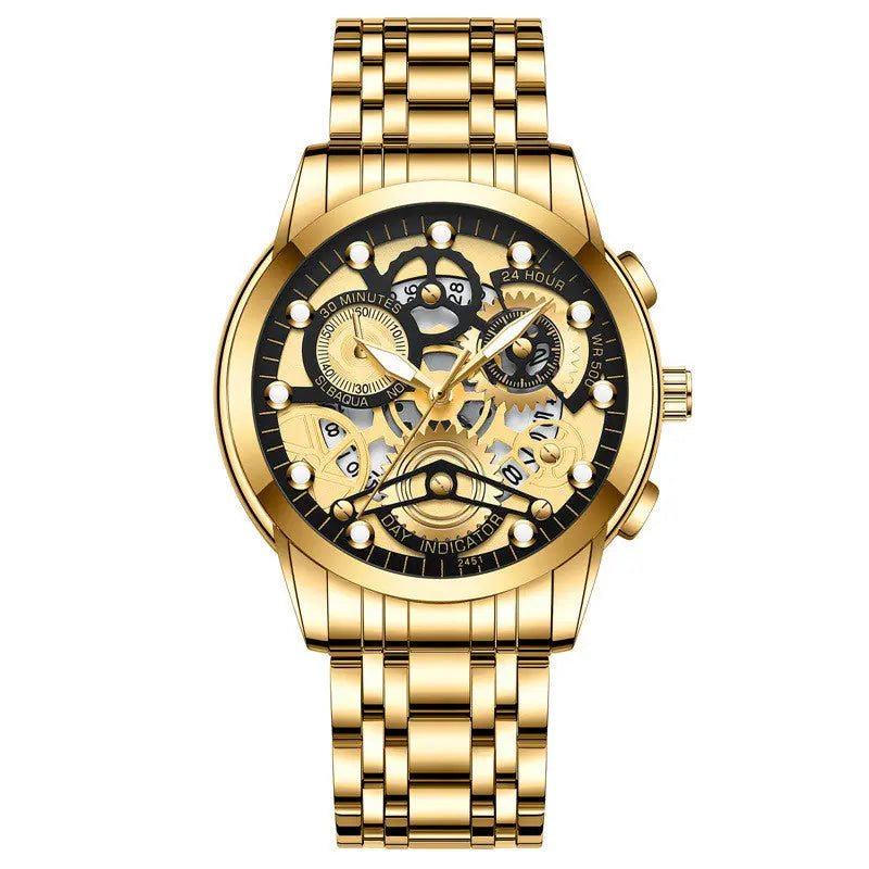 Men's Hollow Non-mechanical Business Watch Womens & Mens Apparel Fine Jewelery Accessories