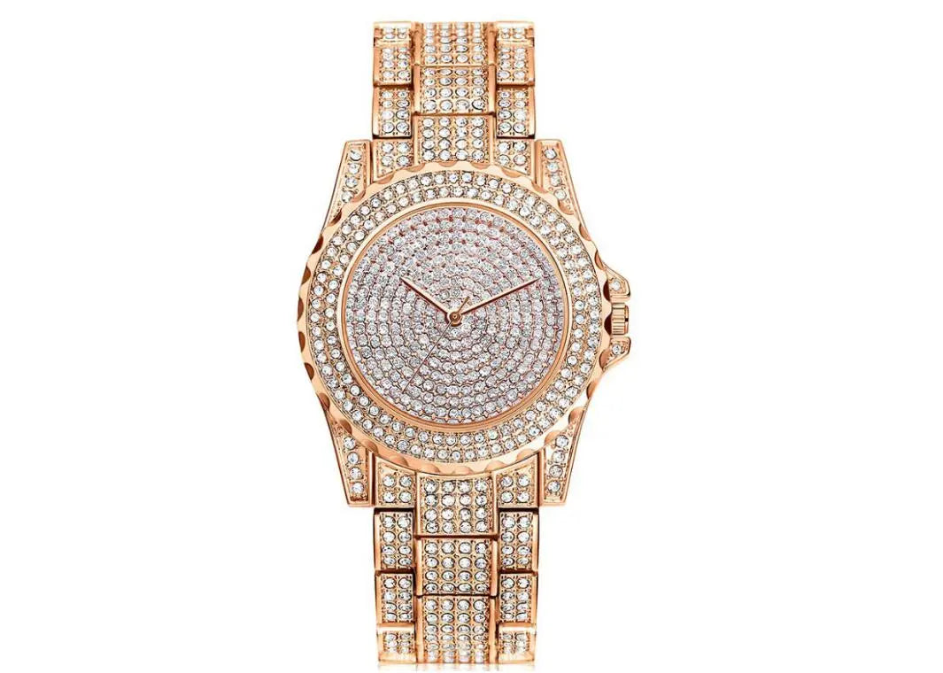 Fashion Bling Casual Ladies Female Quartz Gold Watch Crystal Diamond Womens & Mens Apparel Fine Jewelery Accessories Fashion Fashion Bling Casual Ladies Female Quartz Gold Watch Crystal Diamond