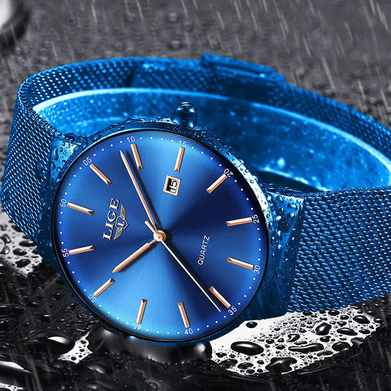 Cool Ultra-thin Waterproof Mesh Strap Watch Womens & Mens Apparel Fine Jewelery Accessories