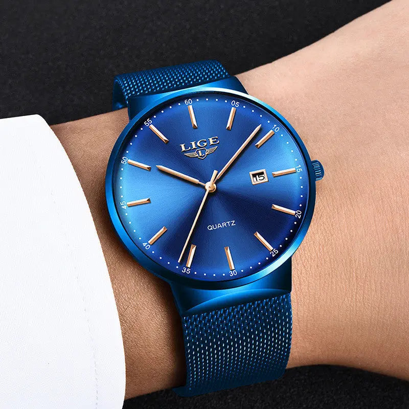 Cool Ultra-thin Waterproof Mesh Strap Watch Womens & Mens Apparel Fine Jewelery Accessories