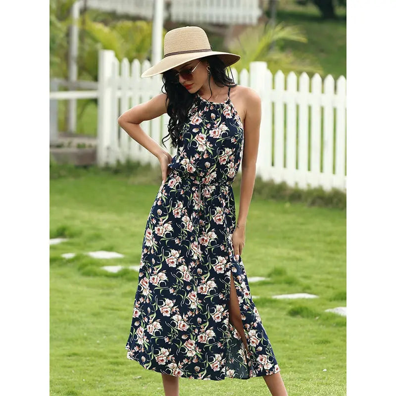 Sleeveless Mid-Calf Patchwork Pullover Womens Dress Womens & Mens Apparel Fine Jewelery Accessories