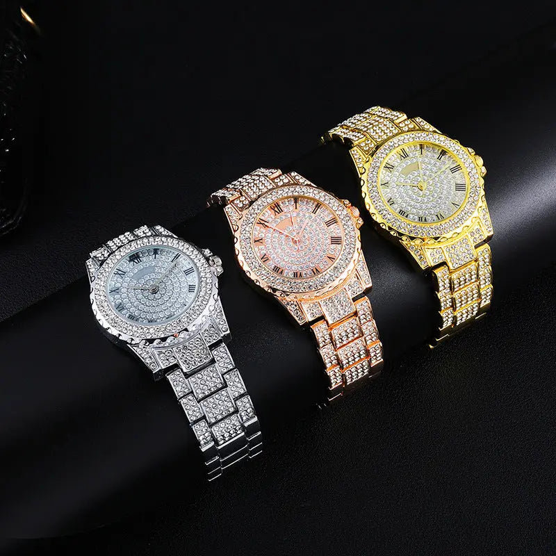 Personalized Diamond Full Diamond Starry Hip-hop Watch Fashion Big Dial Womens & Mens Apparel Fine Jewelery Accessories Fashion Personalized Diamond Full Diamond Starry Hip-hop Watch Fashion Big Dial