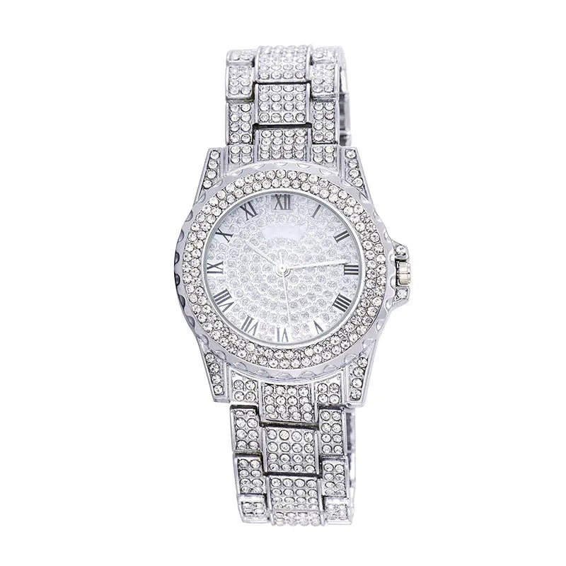 Personalized Diamond Full Diamond Starry Hip-hop Watch Fashion Big Dial Womens & Mens Apparel Fine Jewelery Accessories Fashion Personalized Diamond Full Diamond Starry Hip-hop Watch Fashion Big Dial