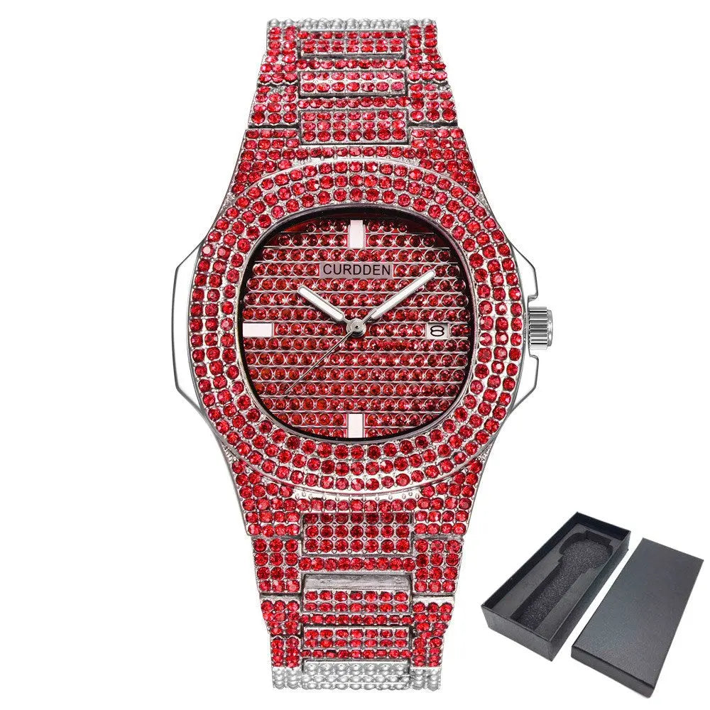 Dropshipping ICE-Out Bling Diamond Luxury Watch Men Gold Hi Womens & Mens Apparel Fine Jewelery Accessories Fashion Dropshipping ICE-Out Bling Diamond Luxury Watch Men Gold Hi