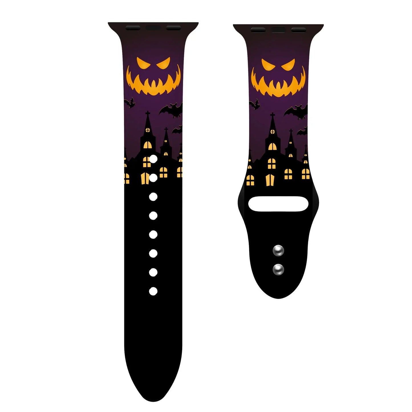 Halloween Series Color Printed Silicone Sports Strap Womens & Mens Apparel Fine Jewelery Accessories