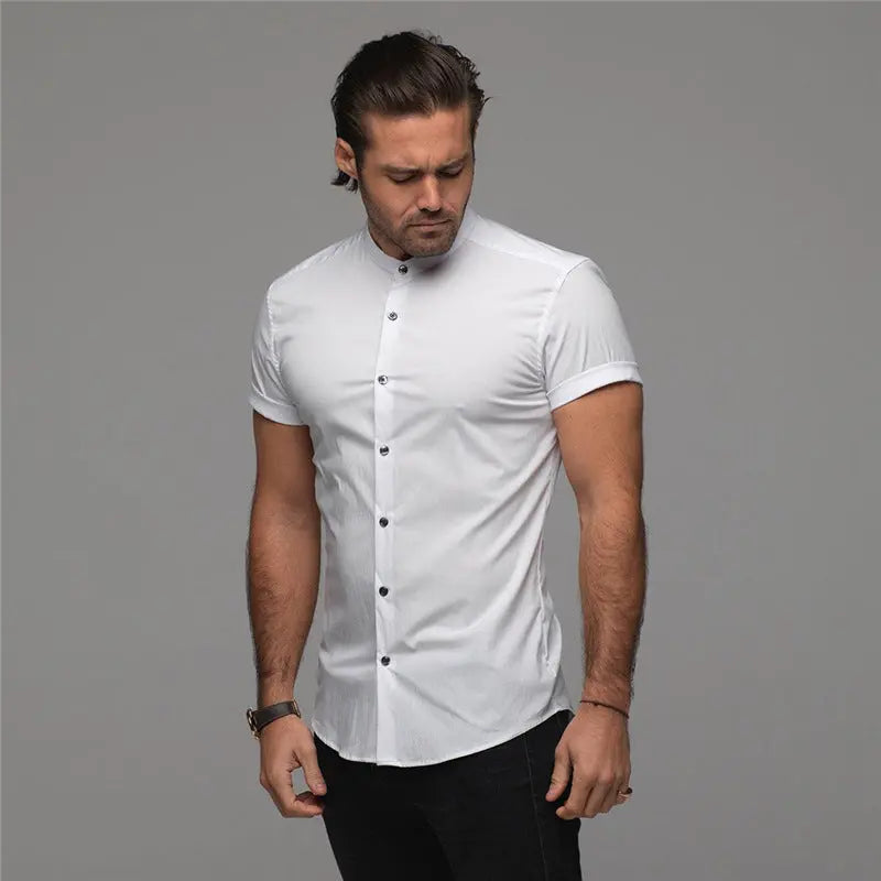 New Summer Shirt  Fitness Clothing Cotton Tops Short Sleeve Sports Shirts Brand Mens Short Cool Casual Fashion Breathable Shirt Womens & Mens Apparel Fine Jewelery Accessories Clothing
