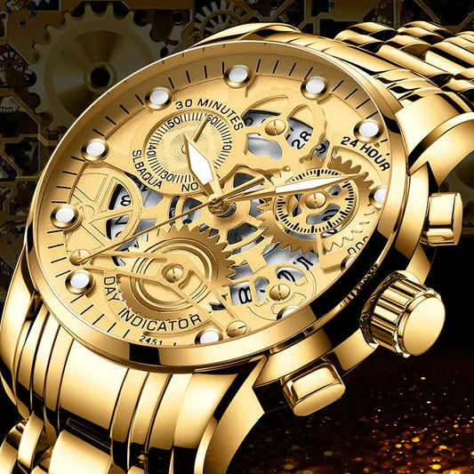 Men's Hollow Non-mechanical Business Watch Womens & Mens Apparel Fine Jewelery Accessories
