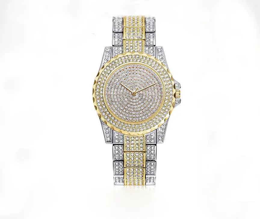 Fashion Bling Casual Ladies Female Quartz Gold Watch Crystal Diamond Womens & Mens Apparel Fine Jewelery Accessories Fashion Fashion Bling Casual Ladies Female Quartz Gold Watch Crystal Diamond