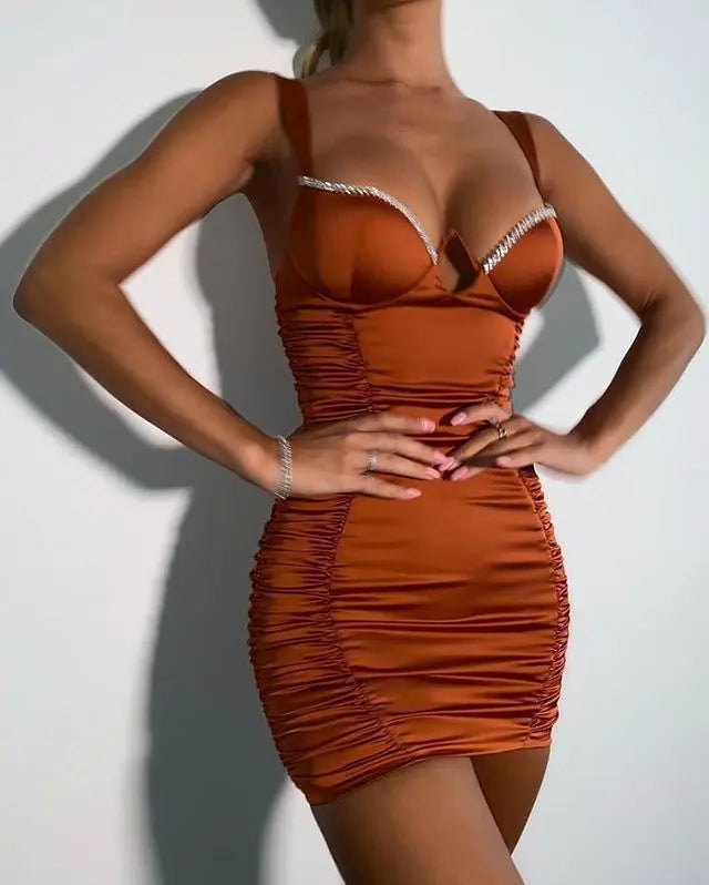 Womens Suspender Skirt Diamond Sexy Dress Womens & Mens Apparel Fine Jewelery Accessories