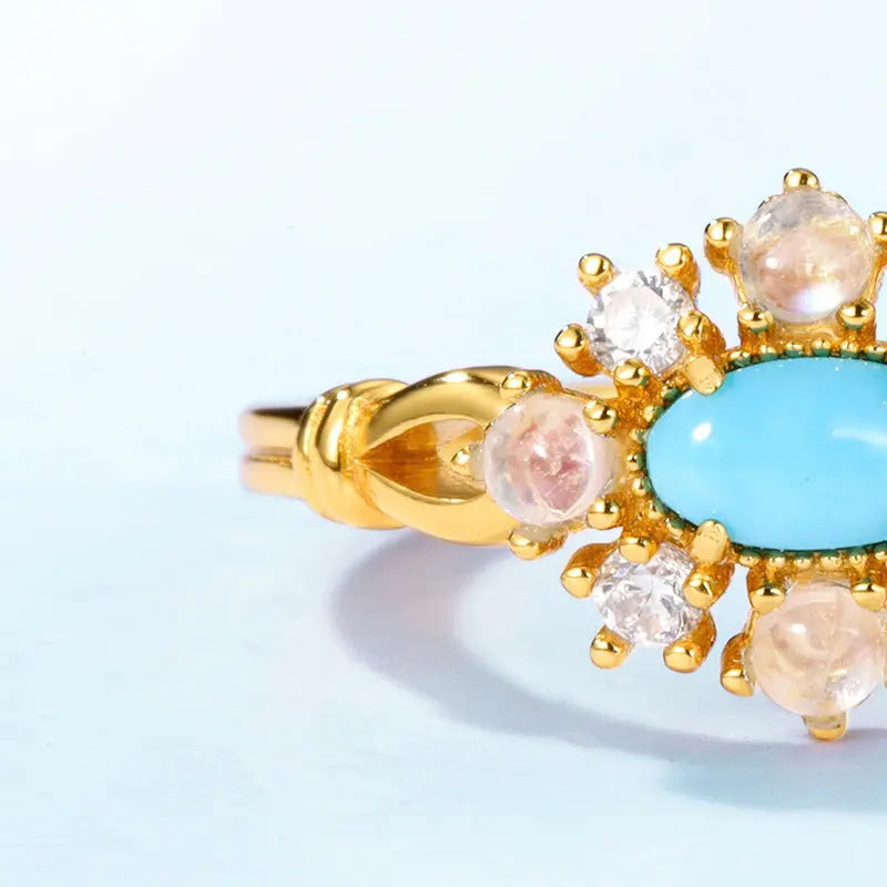 Women's Fashion Turquoise Ring Fashion Womens & Mens Apparel Fine Jewelery Accessories Fine Jewelery Women's Fashion Turquoise Ring Fashion