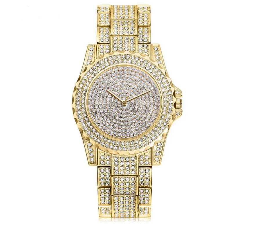 Fashion Bling Casual Ladies Female Quartz Gold Watch Crystal Diamond Womens & Mens Apparel Fine Jewelery Accessories Fashion Fashion Bling Casual Ladies Female Quartz Gold Watch Crystal Diamond