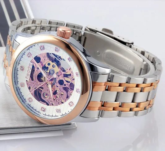 New Foreign Trade Luminous Mechanical Watches, Automatic Hollowing, Men's Fashion Trend, Steel Machinery Watches Womens & Mens Apparel Fine Jewelery Accessories Fashion New Foreign Trade Luminous Mechanical Watches, Automatic Hollowing, Men's Fashion Trend, Steel Machinery Watches