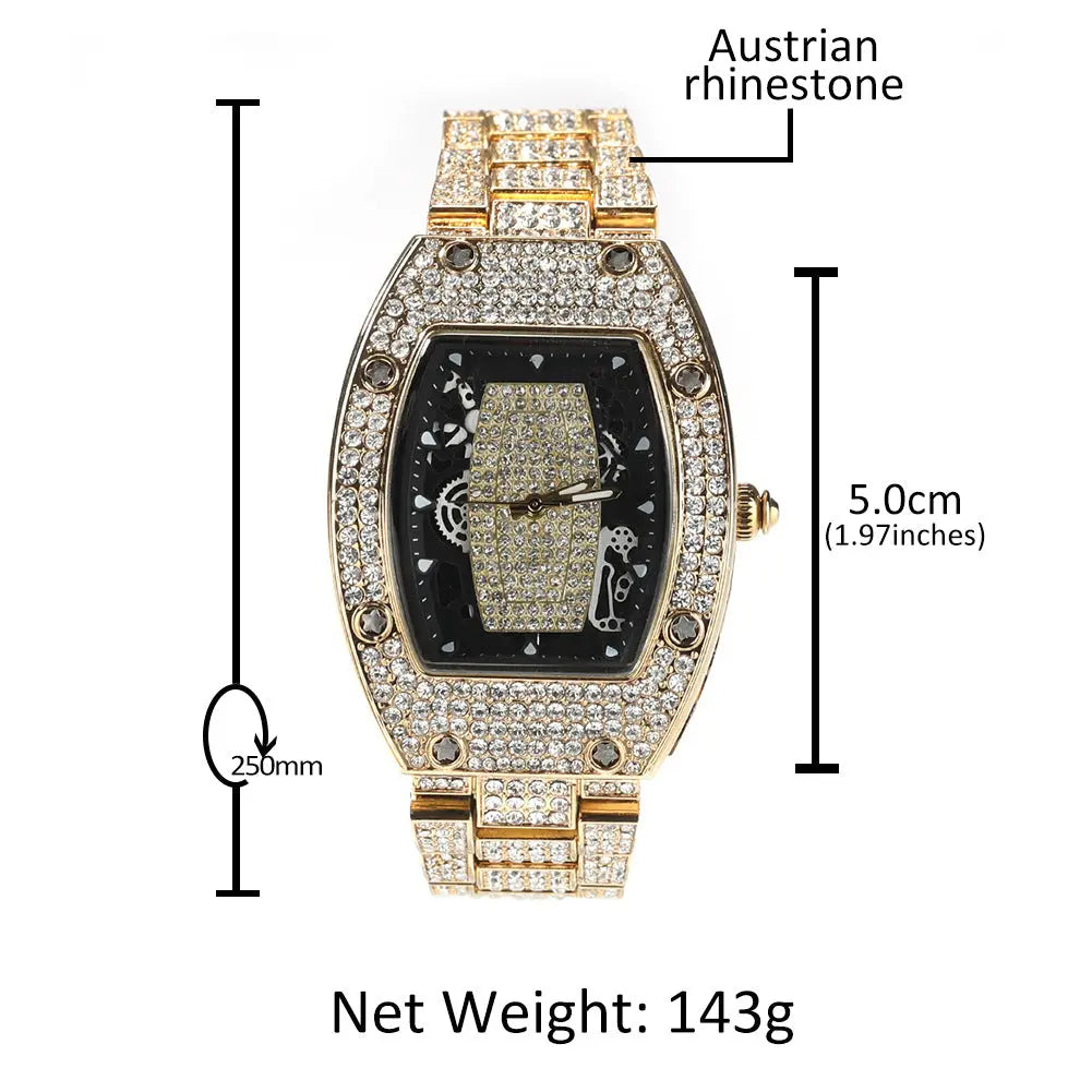 Hip Hop Niche Barrel-shaped Simplicity Diamond Color Matching Quartz Watch Womens & Mens Apparel Fine Jewelery Accessories Fashion Hip Hop Niche Barrel-shaped Simplicity Diamond Color Matching Quartz Watch