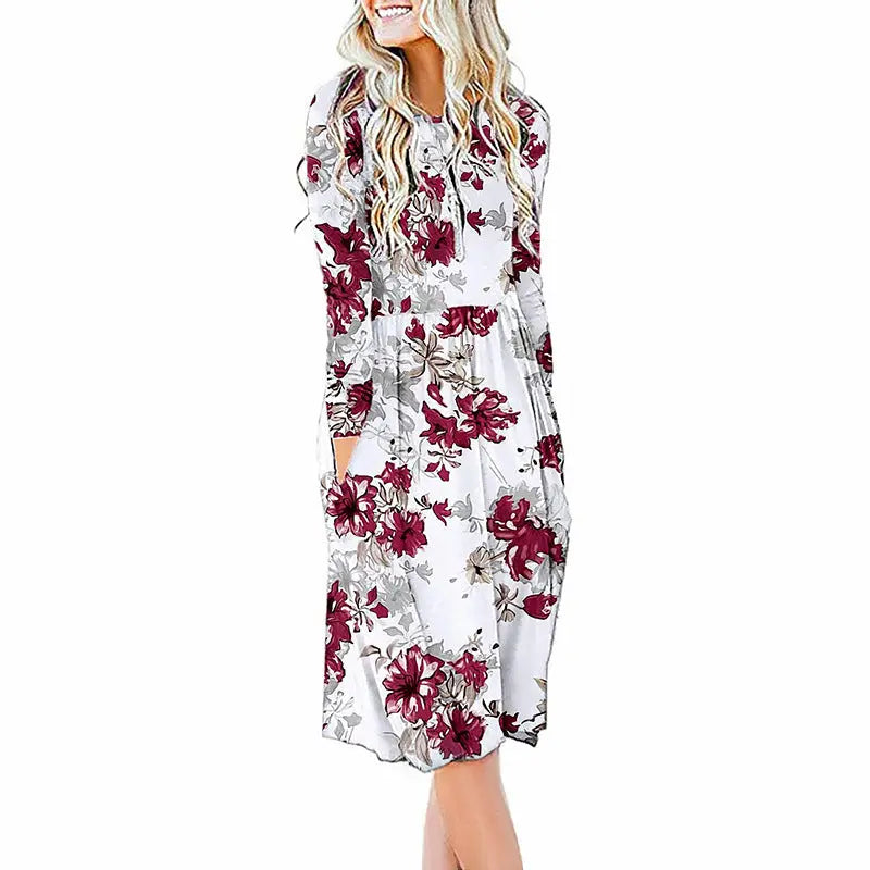 Women's Round Neck Waist Dress Womens & Mens Apparel Fine Jewelery Accessories