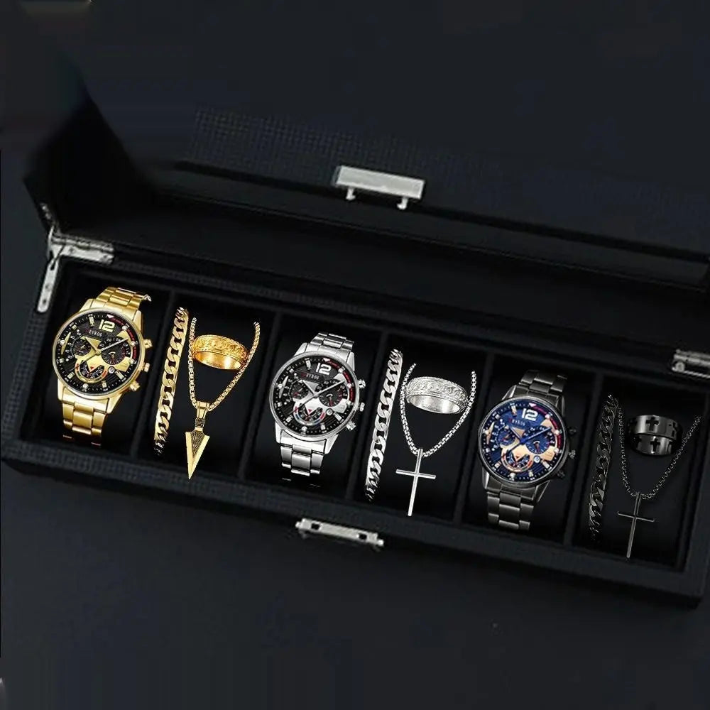 12-set Men's Watches  Fashionable Multi-color Assortment Of Quartz Men's Watches Womens & Mens Apparel Fine Jewelery Accessories Fashion 12-set Men's Watches  Fashionable Multi-color Assortment Of Quartz Men's Watches
