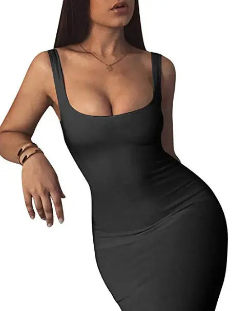 Womens Sexy Bodycon Tank Dress Sleeveless Womens & Mens Apparel Fine Jewelery Accessories