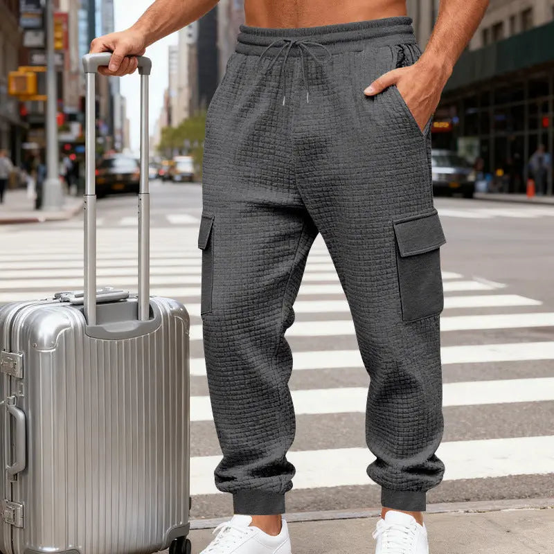 Men's Loose Fit Casual Sports Jacquard Outdoor Work Trousers For Commuting Womens & Mens Apparel Fine Jewelery Accessories Clothing