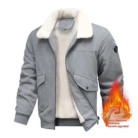 Thickened Lapel Men's Loose-fitting Top Womens & Mens Apparel Fine Jewelery Accessories Clothing