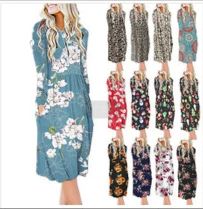 Women's Round Neck Waist Dress Womens & Mens Apparel Fine Jewelery Accessories