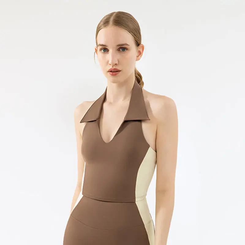 Sleeveless Sports Top Women's Pilates Workout Fitness Wear Womens & Mens Apparel Fine Jewelery Accessories