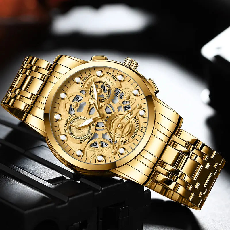Men's Hollow Non-mechanical Business Watch Womens & Mens Apparel Fine Jewelery Accessories