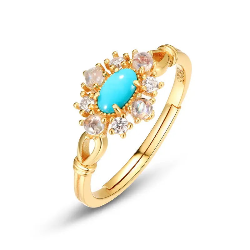 Women's Fashion Turquoise Ring Fashion Womens & Mens Apparel Fine Jewelery Accessories Fine Jewelery Women's Fashion Turquoise Ring Fashion